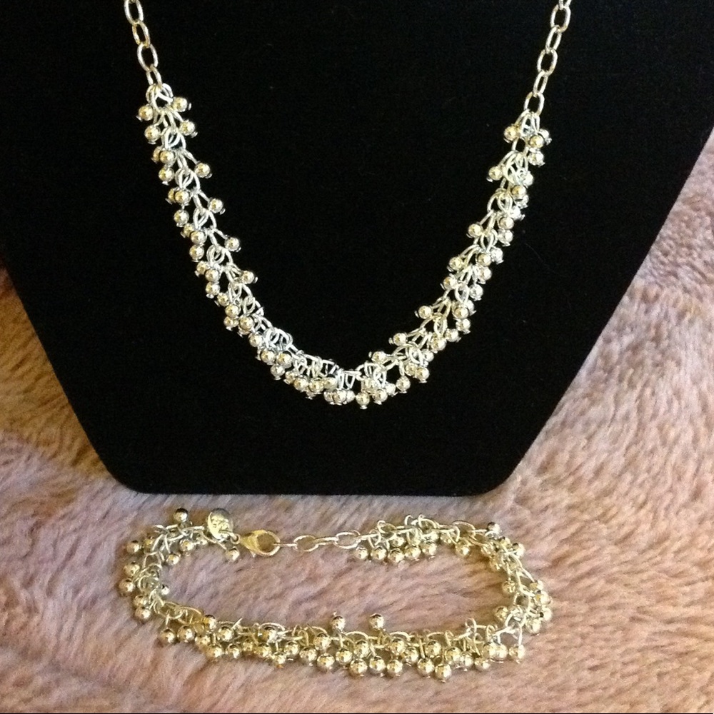Sterling 925 Silver DEMI SET Necklace & Bracelet